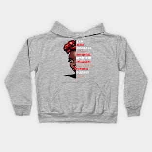 I Am Black Woman Afrocentric Kids Hoodie